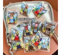 1 Stück offiziell lizenzierter Minecraft "My World" Einzelprodukt Baustein Anhänger Steve Rucksack Dekoration, Schlüsselanhänger Totem Unsterblich Str