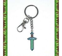 1 Stück offiziell lizenzierter Minecraft Schwert Schlüsselanhänger, Rucksack Ornament, modischer Anime Anhänger Dekoration für Familie, Freunde, witzi