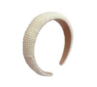 1 Stück Perlen-Stirnband, Retro-Stirnband, Modisches Und Schlichtes Stirnband, Elegantes Damen-Stirnband, Damen-Haarschmuck, Party-Haarschmuck, Bekleidungszubehör