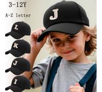1 Stück personalisierter 26 Buchstaben Name Muster Sonnenhut Baseball Kappe, verstellbare unisex Kinder Outdoor Lässig Sonnenschutz Hut