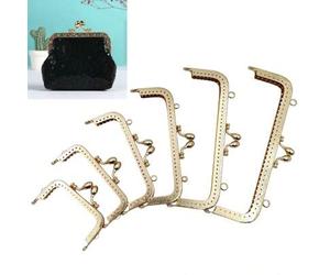 1 Stück Portemonnaie Rahmen, Farbe Hellgold, Größenoptionen: 8,5cm/10,5cm/12,5cm/15cm/18cm/20cm