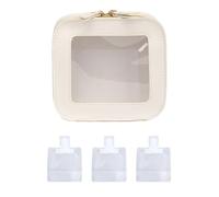 1 Stück Reise-Aufbewahrungstasche, 3 Stück Proben-Nachfüllbeutel, Mini-Find-Reiseutensilien, Mini-Reise-Kulturbeutel, Mini-Kosmetiktasche, Taschen-Kosmetiktasche