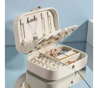 1 Stück Reise-Schmuckorganizer-Box, tragbare PU-Leder-Schmuckaufbewahrungsbox. Antikorrosions-Schmuckbox Kosmetikaufbewahrungsbehälter. Ein tolles Ges