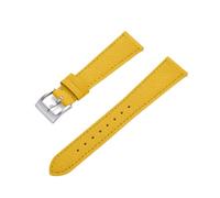 1 Stück Release Leder-Segeltuch-Uhrenarmband 22 mm 23 for Swatch X(Yellow Silver,23mm)