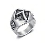 1 Stück Retro Hip-Hop Edelstahl Nummer 7 Ring, personalisierte coole Dekoration für Männer