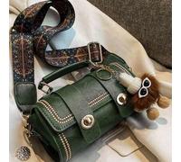 1 Stück Retro Mini Barrel Handtasche für Frauen, für den täglichen Gebrauch (mit Felldekor)