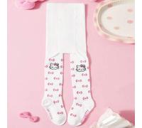 1 Stück rosa gemusterte Baby-Mädchen-Strumpfhosen, süße Leggings für Frühling und Herbst