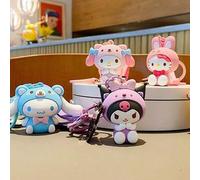 1 Stück Sanrio Kuromi Hello Kitty Cinnamoroll Kawaii Schlüsselanhänger, süßer Cartoon Auto Schlüsselanhänger, Anhänger, Schulrucksack Charm, exquisite