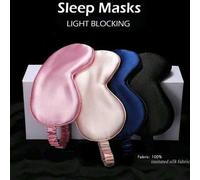 1 Stück Satin-Seide-ähnliche Schlafmaske, verdunkelnde elastische Reise-Schlafmaske, einfarbige Schlafmaske für tägliche Augenpflege. Geeignet für Män