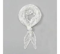 1 Stück Schal mit Muschelkante, Stickerei Spitze Kopftuch zur Dekoration, Bandana, Haargummi, Stirnband, ideal um dein Aussehen für den Valentinstag a