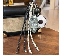 1 Stück Schlüsselanhänger im Sportstil mit Fußball-Leder-Kreativdesign, Acryl-Anhänger-Accessoire
