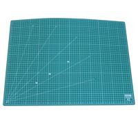 Schneidematte / Schneideunterlage / Bastelunterlage, A2, selbstheilend, aus 5 Schichten, mit Raster auf Vorder- und Rückseite, beidseitig benutzbar, Farbe: grün, 1 Stück