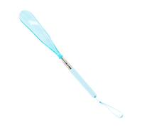 1 Stück Schuhlöffel mit langem Griff und einziehbarer Spitze, verstellbarer Schuhlöffel aus Edelstahl, tragbarer Teleskop-Schuhlöffel, praktischer Schuhhelfer für Männer und Frauen (Blau)