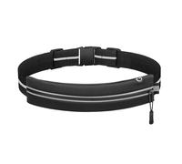 1 Stück Schwarze Lauf-Hüfttasche, Outdoor-Sport, Laufen, wasserdichte Hüfttasche, Fitness-Radsport-Gürteltasche, reflektierende Schwarze Handy-Hüfttasche