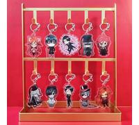 1 Stück Schwarzer Anime Butler "Kuro Shitsuji" Acryl Schlüsselanhänger Serie Ciel, Grell, Undertaker, süße Cartoon Schlüsselanhänger für Tasche, Koffe