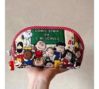 1 Stück Snoopy Cartoon süße modische minimalistische Tasche, perfekt als Federmäppchen, Schreibwarentasche, Kosmetiktasche, Aufbewahrungstasche, Schül