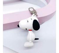 1 Stück Snoopy & Charlie Cartoon Auto Schlüsselanhänger, süßer Taschenanhänger, Aufkleber, kleines Geschenk, Taschenbehang, geeignet für Weihnachten,