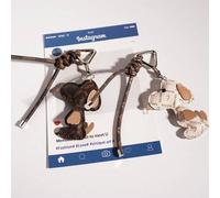 1 Stück Snoopy Hund Taschenbaumler, Original Designer, Auto Schlüsselanhänger, Rindsleder, Süßer Damen Rucksack Anhänger als Neujahrgeschenk, Valentin