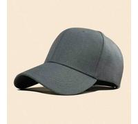 1 Stück solider grauer verstellbarer lässig Baseball Kappe für Herren, Sonnenschutz, Sommer, Strand, Urlaub, Festival, Reise