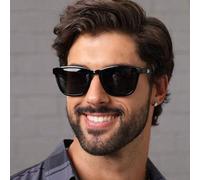 1 Stück Sonnenbrille mit polarisierter Linse im klassischen Modell (inklusive Brillenetui, Reinigungstuch, Brillenband), geeignet für Autofahren, aust