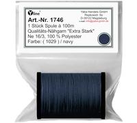 1 Stück Spule a. 100m Qualitäts - Nähgarn, Extra-Stark, Farb-Nr.1029 navy, Ne 16/3, 100% Polyester für die Nähmaschine Garn, (0,06 € / m), 1746