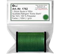1 Stück Spule a. 100m Qualitäts - Nähgarn, Extra-Stark, Farb-Nr.1054 grün, Ne 16/3, 100% Polyester für die Nähmaschine Garn, (0,06 € / m), 1762