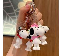1 Stück süßer Snoopy Cartoon Schlüsselanhänger, exquisites Paargeschenk, Rucksack-Anhänger, Geburtstagsgeschenk, Souvenir, perfektes kleines Geschenk