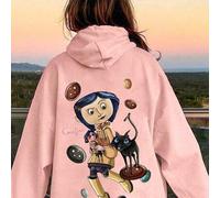 1 Stück Teenager Mädchen Cartoon-Element Sweatshirt, bequem, Frühling & Herbst Anime Aktivität & personalisierter Stil
