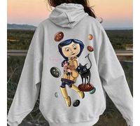 1 Stück Teenager Mädchen Cartoon-Element Sweatshirt, bequem, Frühling & Herbst Anime Aktivität & personalisierter Stil