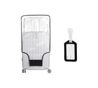 1 Stück Transparente 30-Zoll-Gepäckabdeckung Und 1 Stück Gepäckanhänger, wasserdichte Kofferabdeckung, Strapazierfähige Schutzhülle, Trolley-Schutzhülle, Reisegepäckabdeckung.