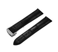 1 Stück Uhrenarmband mit Bambusstreifenmuster, 19-20-21-22 mm, for X Swatch, Damen und Herren, Faltschließe(Black,19mmGold Buckle)