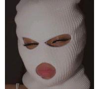 1 Stück Unisex Hip-Hop 3-Loch gestrickte Balaclava Mütze, warme gestrickte Mütze geeignet für den täglichen Gebrauch im Herbst und Winter, auch für Ha