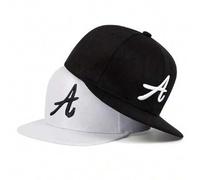 1 Stück Unisex Kinder Hip Hop Kappe mit Buchstabe A Stickerei, verstellbarer Outdoor Sonnenschutz Lässig Hut, geeignet für Jungen und Mädchen im Frühl