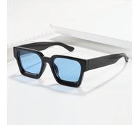 1 Stück unisex Sonnenbrille mit dickem rechteckigem Gestell, einfach & vielseitig mit 3D-Design & schlankem Stil, Lässig Sonnenbrille, Sonnenbrillen-A