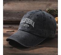 1 Stück Unisex Y2K-Stil bestickter Kalifornien West Coast Washed Baseballcap Sonnenschutz Outdoor Sport Lässig Alltags Hut Straße, Sommer, Strand, Url