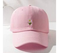 1 Stück Unisex Y2K Stil Gesticktes Blumen Baseball Kappe, für Outdoor und Lässig Tragen, minimalistisches Y2K Design, modischer Sonnenhut für junge Le