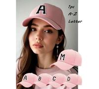 1 Stück verstellbare 26 Buchstaben Baseball Kappe, Unisex Lässig atmungsaktiver Sonnenhut, geeignet für Innen- und Außenbereich im Frühling und Sommer