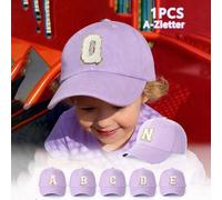 1 Stück verstellbare Kinder Baseball Kappe mit 26 Buchstaben Aufdruck, Outdoor Sonnenschutz Lässig Hut geeignet für Jungen und Mädchen, Frühling/Herbs
