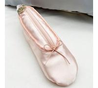 1 Stück Vintage französischer handgemachter Ballett-Schuh Kosmetiktasche, Federmäppchen, Aufbewahrungstasche - elegant, hochwertig, multifunktionale A