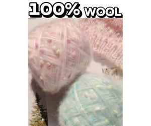 1 Stück Wolle, Wollgarn, Häkeln, Garn, handgefärbtes Wollmohairgarn mit süßen Polka Dots, Stricknadeln, Nerzgarne mit weißen Punkten, gestrickter Scha