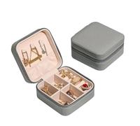 1 Stücke Tragbare Schmuck Aufbewahrungsbox Organizer Display Reise Schmuck Reißverschluss Fall Box Ohrringe Halskette Ringe Schmuckschatulle
