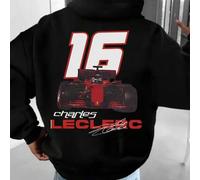 1 WAVE Herren Fleece Hoodie, neuer Herbst/Winter Street Racing Element Muster Pullover Sweatshirt