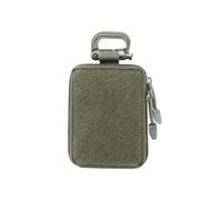 1 x lässige Herren-Münzgeldbörse, tragbar, Mini-Geldmünztasche, Schlüsselhalter, Hüfttasche, rund, kleines Etui, Reißverschluss, Geldbörse, Dunkelgrün, 1 Stück, Einheitsgröße