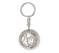 1 x Schlüsselanhänger Glaube, Liebe, Hoffnung Metall matt Höhe 10 cm, Geschenk