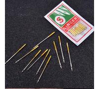 10/50 Stücke Titan beschichtete Universal Nähmaschinennadeln für Singer Nähmaschine, goldfarben