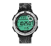 10 ATM Wasserdichte Sport-Armbanduhr, Schrittzähler für Männer und Kinder, Taucheruhr mit Rücklauffunktion und Wecker, Format 12/24 Stunden wählbar