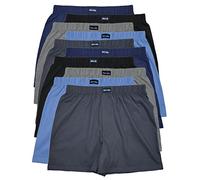 10 Boxershorts ohne Eingriff in modischen Farben 5 Farben - locker & weiche Unterhose 100% Baumwolle der Eingriff ist nur angedeutet, Mehrfarbig (5 Modische Farben), Gr. S/4