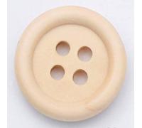 10 edle Holzknöpfe natur 20mm 4-Loch rund zum nähen basteln, Knopf Knöpfe