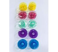 10 farbige Kunststoffspulen Brother Nähmaschinen XN 1700, 2500, XQ 3700, CS 10