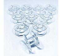 10 Klarsichtspulen für Brother Nähmaschinen Innovis 10, 15, 20, 27, 35, 55, A150, A80, A50, A16 u.v.m.